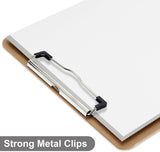 WOODEN A5 CLIPBOARD Hardboard Menu Clip Office Restaurant Writing Board Holder