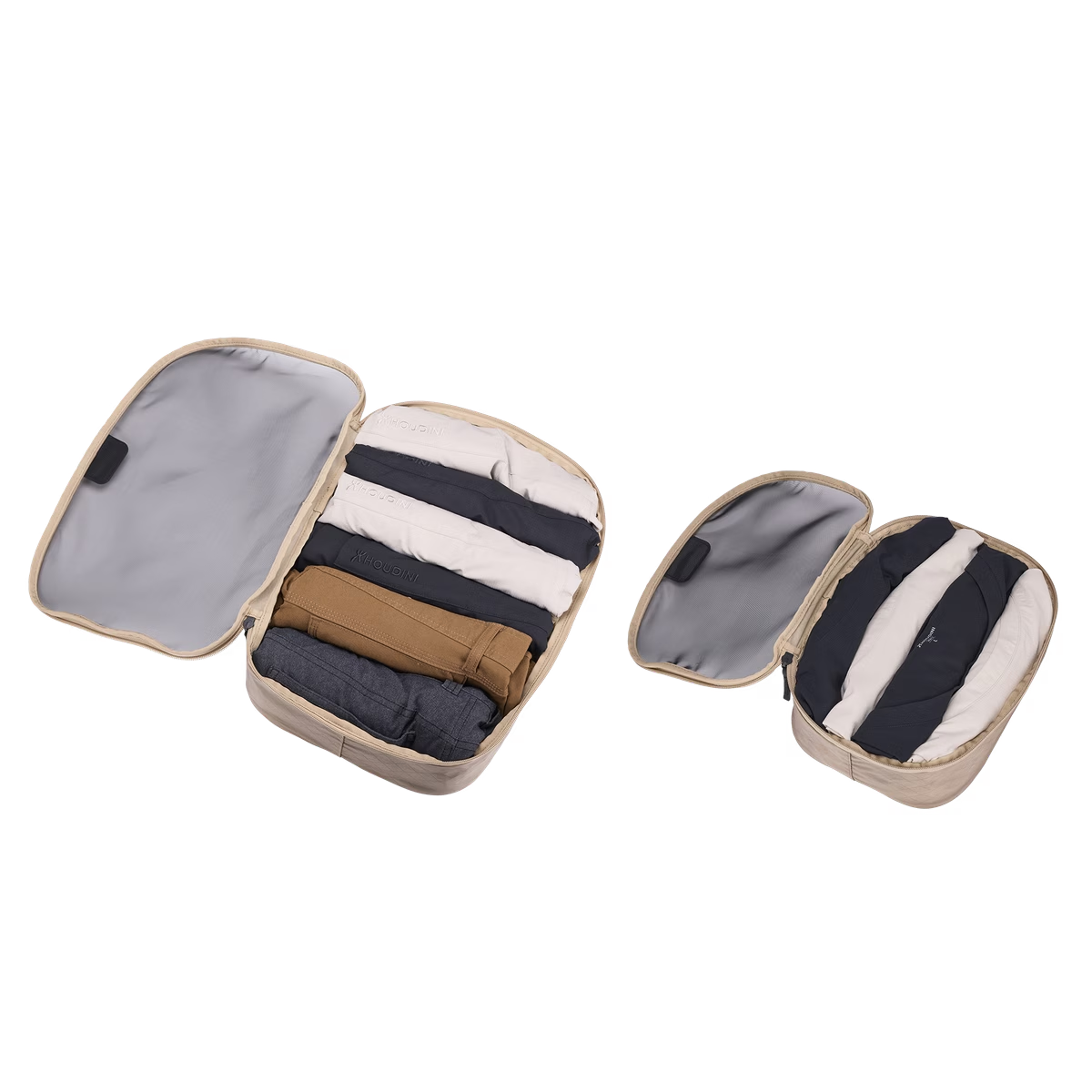Thule 2pc Small & Medium Packing Cube Set - Gentle Beige (Travel Organiser Bags)