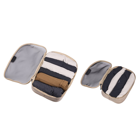 Thule 2pc Small & Medium Packing Cube Set - Gentle Beige (Travel Organiser Bags)