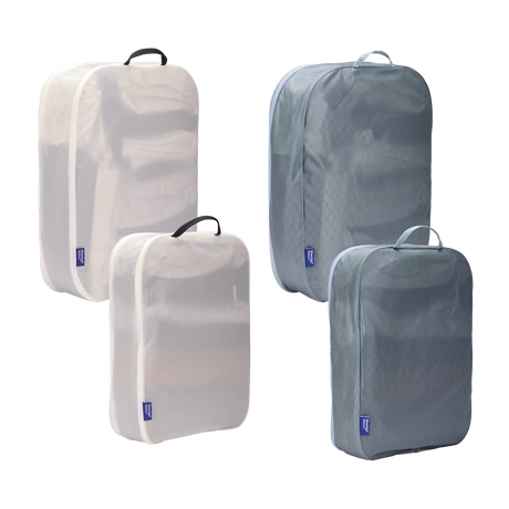 Thule 4pc Family Packing Cube Set (2x Medium & 2x Large) - Pond Grey/White (Travel Organiser Bags)
