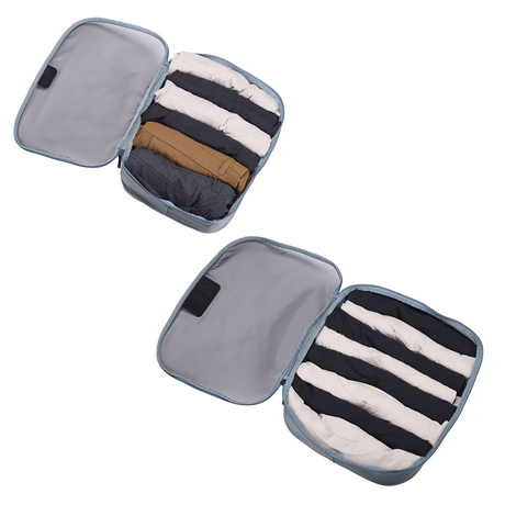 Thule 4pc Family Packing Cube Set (2x Medium & 2x Large) - Pond Grey/White (Travel Organiser Bags)
