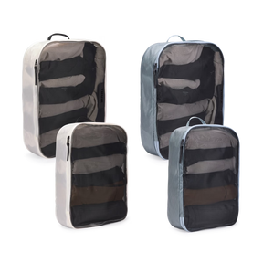 Thule 4pc Family Packing Cube Set (2x Medium & 2x Large) - Pond Grey/White (Travel Organiser Bags)
