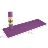 YOGA MAT Non-Slip Light Gym 1830x610x6mm Pilates Home Fitness - Assorted Colours 