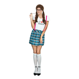 Adult Nerd Girl Costume Party Naughty Schoolgirl Geek Uniform Ladies