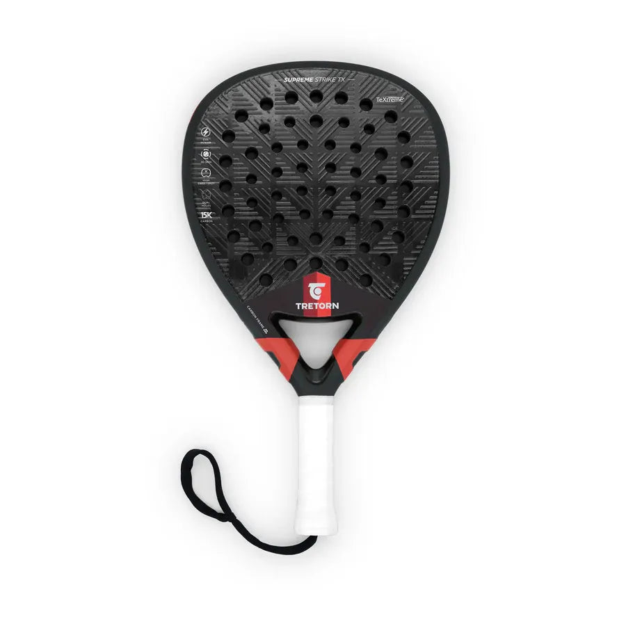Strike Padel Racket Tretorn Supreme Strike TX Padel Racquet - Black (Racket/Paddle ...