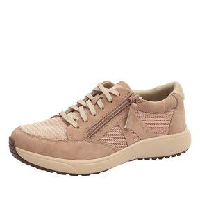 Alegria Traq Eazee Womens Athletic Shoes - Adobe (Hiking Sneakers w/ Side Zip)