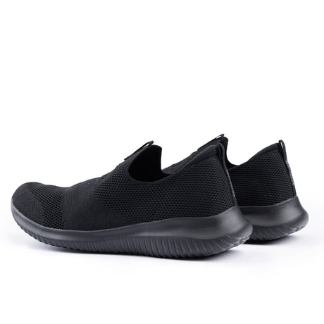 Sfida Tranquil Womens Slip On Walkers - Black (Knit Comfort Shoes)