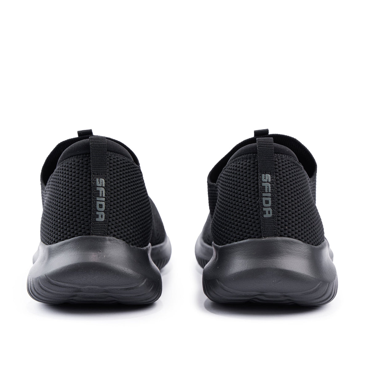 Sfida Tranquil Womens Slip On Walkers - Black (Knit Comfort Shoes)