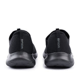 Sfida Tranquil Womens Slip On Walkers - Black (Knit Comfort Shoes)