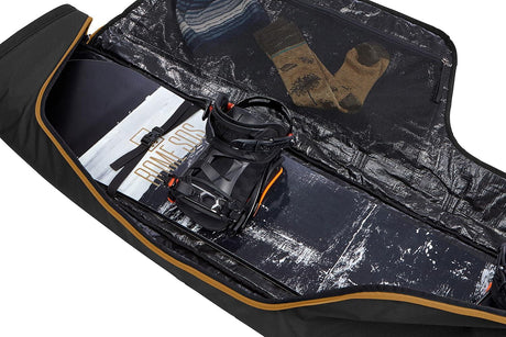 Thule RoundTrip 165cm Snowboard Padded Bag - Black/Wood Thrush (w/ Boot Storage)