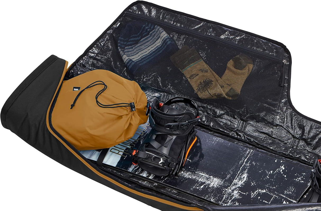 Thule RoundTrip 165cm Snowboard Padded Bag - Black/Wood Thrush (w/ Boot Storage)