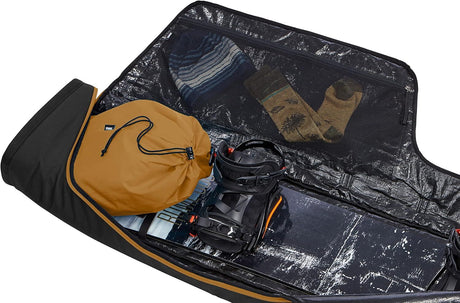 Thule RoundTrip 165cm Snowboard Padded Bag - Black/Wood Thrush (w/ Boot Storage)