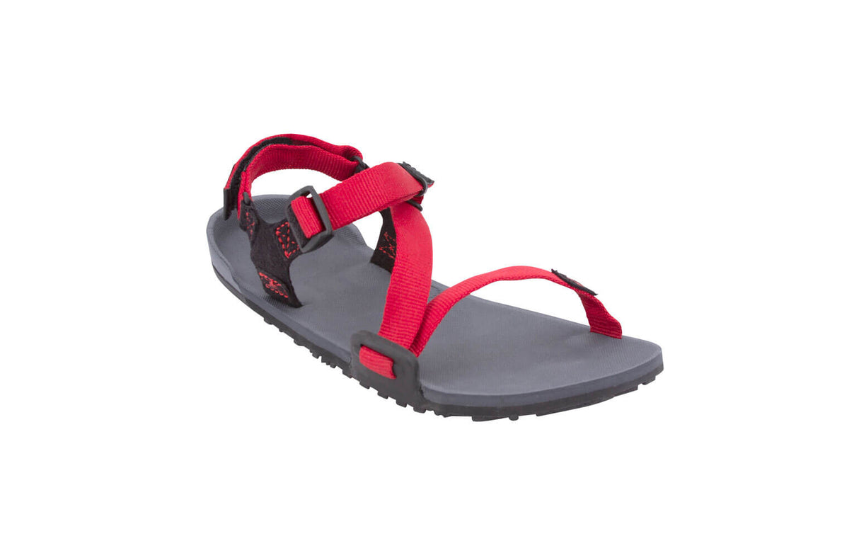 Xero Kids Z-Trail Barefoot Hiking Sandals - Charcoal/Red Pepper (Zero Drop)