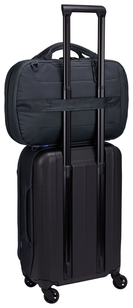 THULE Subterra 15–23L Hybrid Travel Bag Expandable Backpack w/ 16" Laptop Sleeve in Dark Slate
