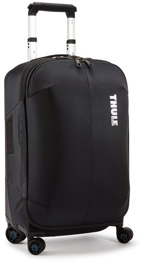 Thule Subterra 55cm/33L Carry On Spinner Suitcase - Black (Travel Wheeled Luggage)