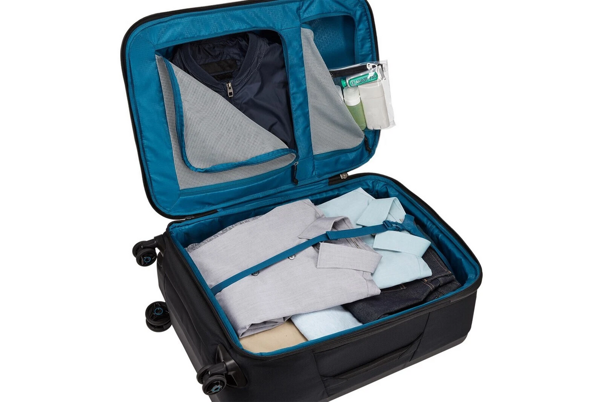 Thule Subterra 63cm/63L Checked Spinner Suitcase - Black (Travel Wheeled Luggage)