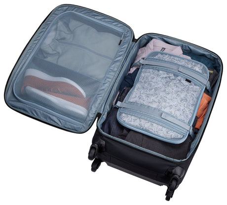 THULE Subterra 65L Checked Spinner Suitcase 68cm 4-Wheel Luggage Bag in Black