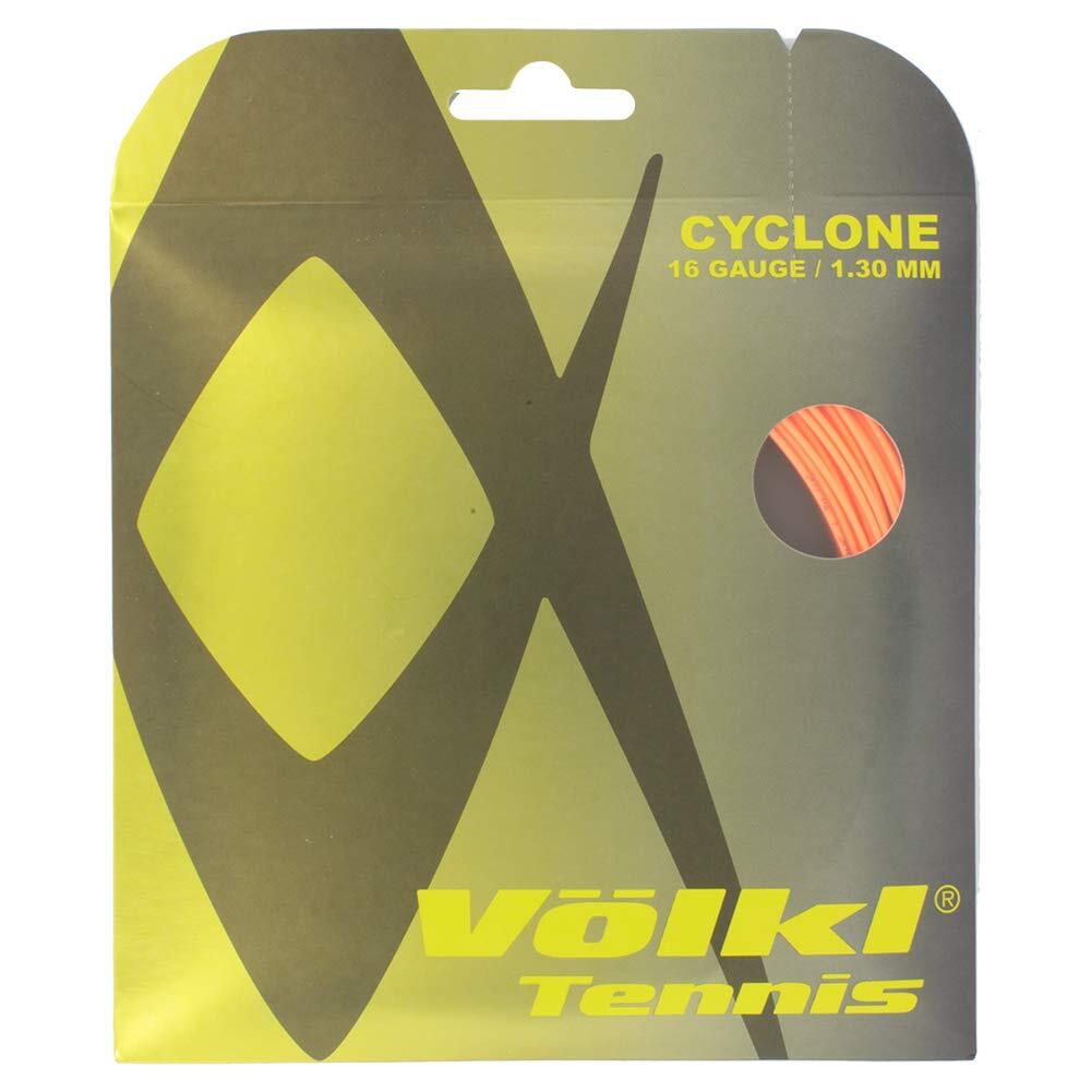 Cyclone String Volkl Cyclone Tennis Racquet String 16g/1.30mm - Fluro Orange (Single ...