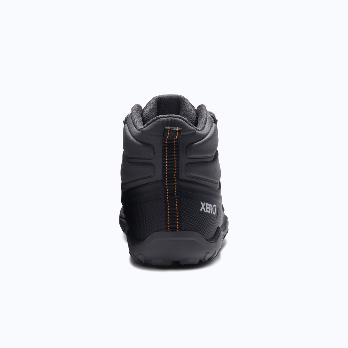 Xero Mens Scrambler Trail Mid Barefoot Hiking Boots - Asphalt/Black (Zero Drop)