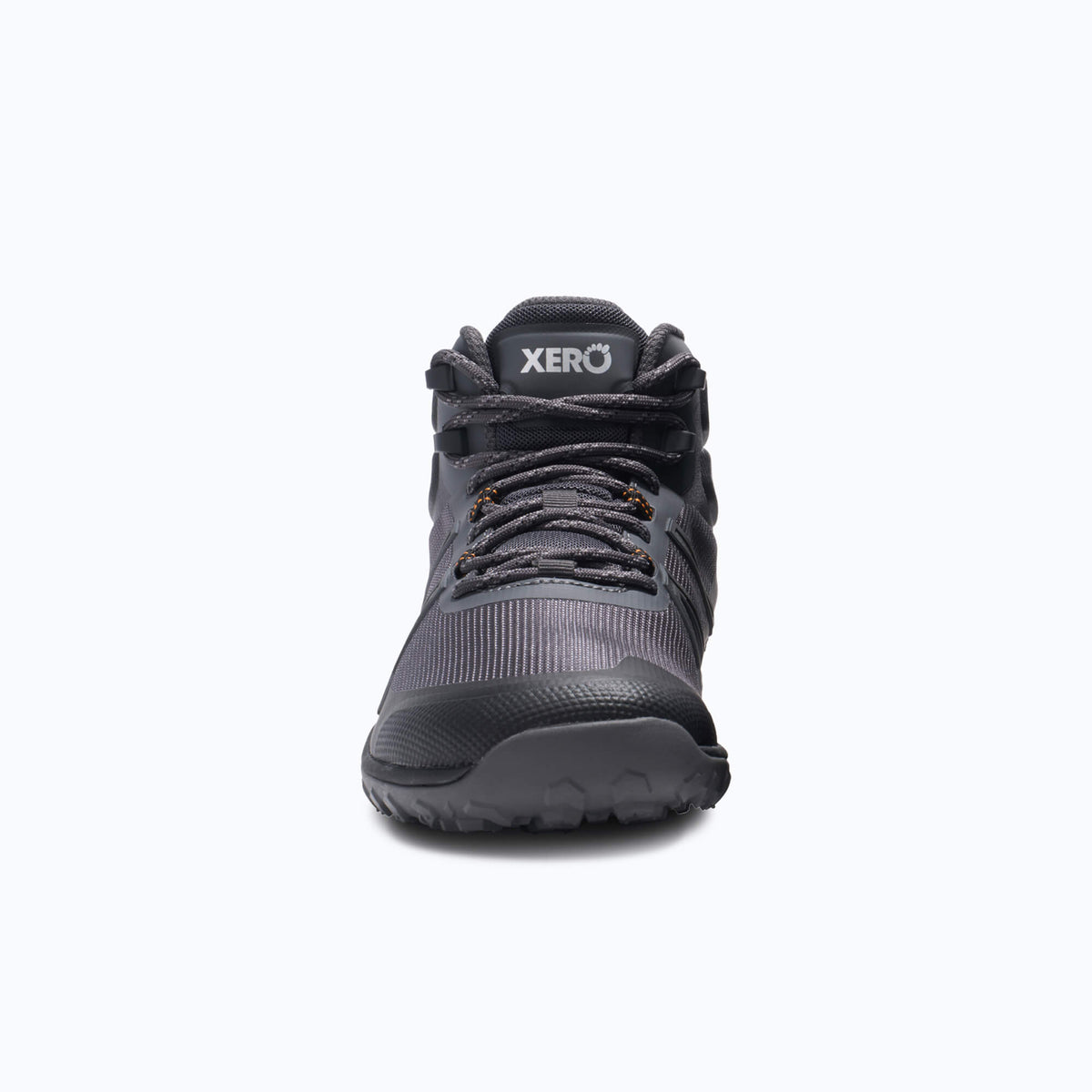 Xero Mens Scrambler Trail Mid Barefoot Hiking Boots - Asphalt/Black (Zero Drop)