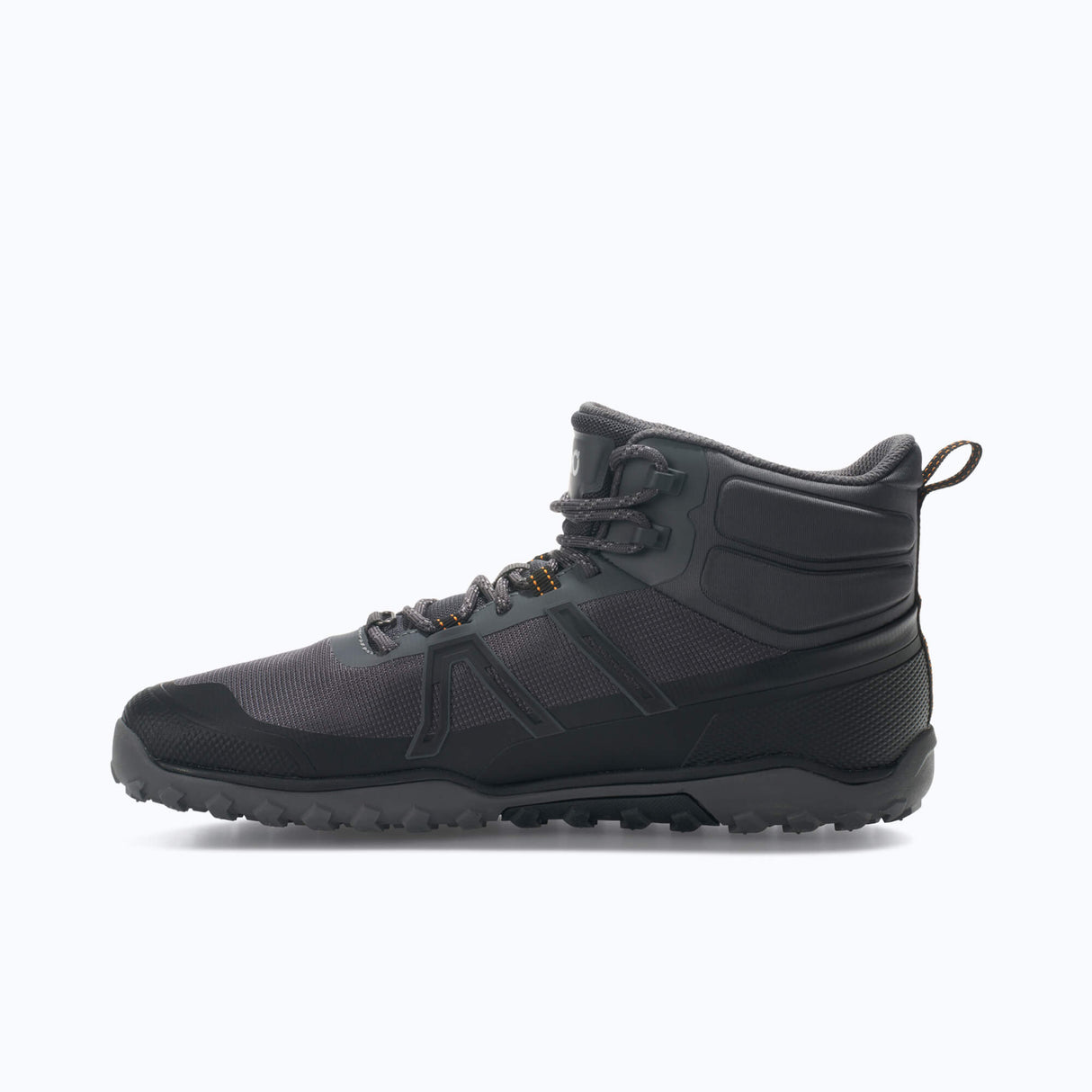 Xero Mens Scrambler Trail Mid Barefoot Hiking Boots - Asphalt/Black (Zero Drop)