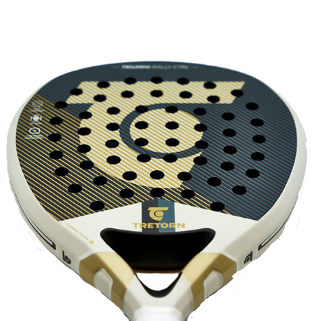Tretorn Triumph Rally Control Padel Racquet Paddle Racket in Gold/White