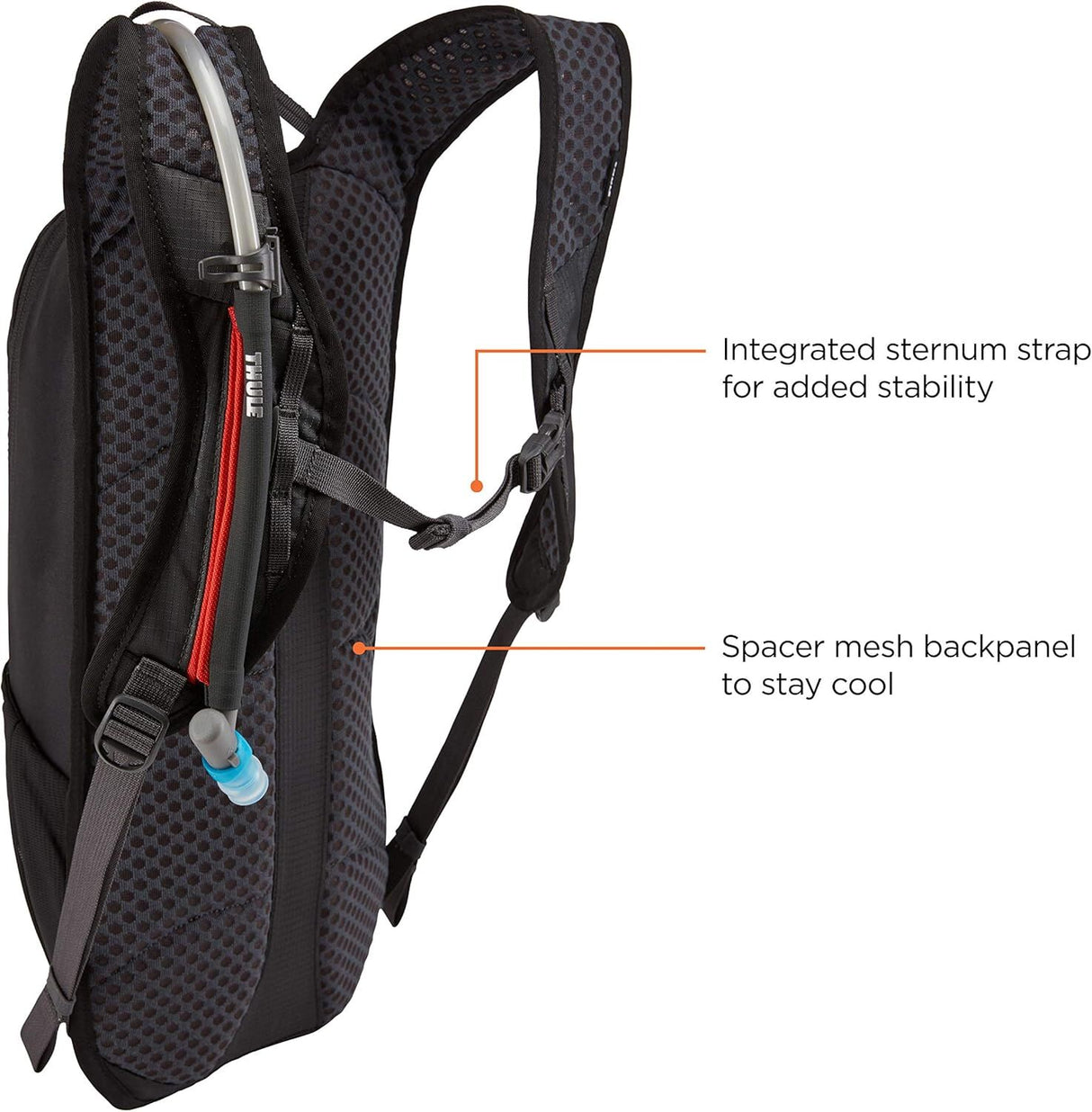 Thule Uptake Hydration Cycling Bike Riding Bag in Black (4L Storage + 2.5L Water Reservoir)
