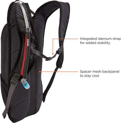 Thule Uptake Hydration Cycling Bike Riding Bag in Black (4L Storage + 2.5L Water Reservoir)