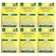 6x Orphea 2pcs Clothes Protector Scented Natural Diffuser Hanger Bulk Pack - Flower (Closet/Wardrobe)