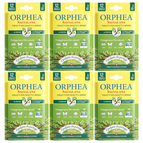 6x Orphea 12pcs Clothes Protector Scented Strips Bulk Pack - Virginian Cedarwood (Drawers/Closets)