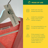 Orphea 12pcs Clothes Protector Sandalwood & Bergamot Scented Strips for Drawers/Closets