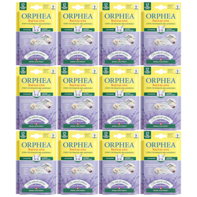 12x Orphea 12pcs Clothes Protector Scented Strips Bulk Pack - Natural Lavender (Drawers/Closets)