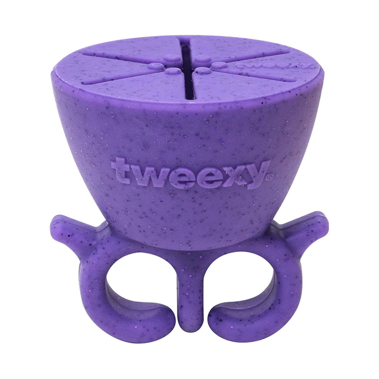 Tweexy Nail Polish Bottle Holder Washable Wearable Ring Silicone - Island Blue