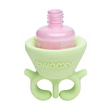 Tweexy Nail Polish Bottle Holder Washable Wearable Ring Silicone - California Green