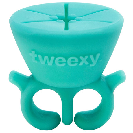 Tweexy Nail Polish Bottle Holder Washable Wearable Ring Silicone - Pastel Taffy
