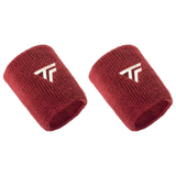 2x Tecnifibre XL Cotton Wristband Pack - Cardinal (Tennis & Squash Sweatband)
