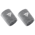 2x Tecnifibre XL Cotton Wristband Pack - Silver (Tennis & Squash Sweatband)