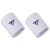 2x Tecnifibre XL Cotton Wristband Pack - White (Tennis & Squash Sweatband)