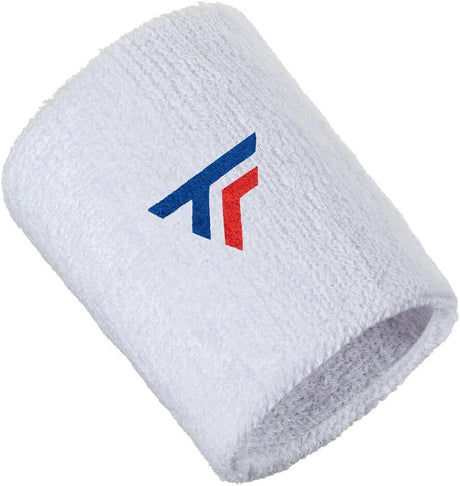 Tecnifibre XL Cotton Wristband - White (Tennis & Squash Sweatband)