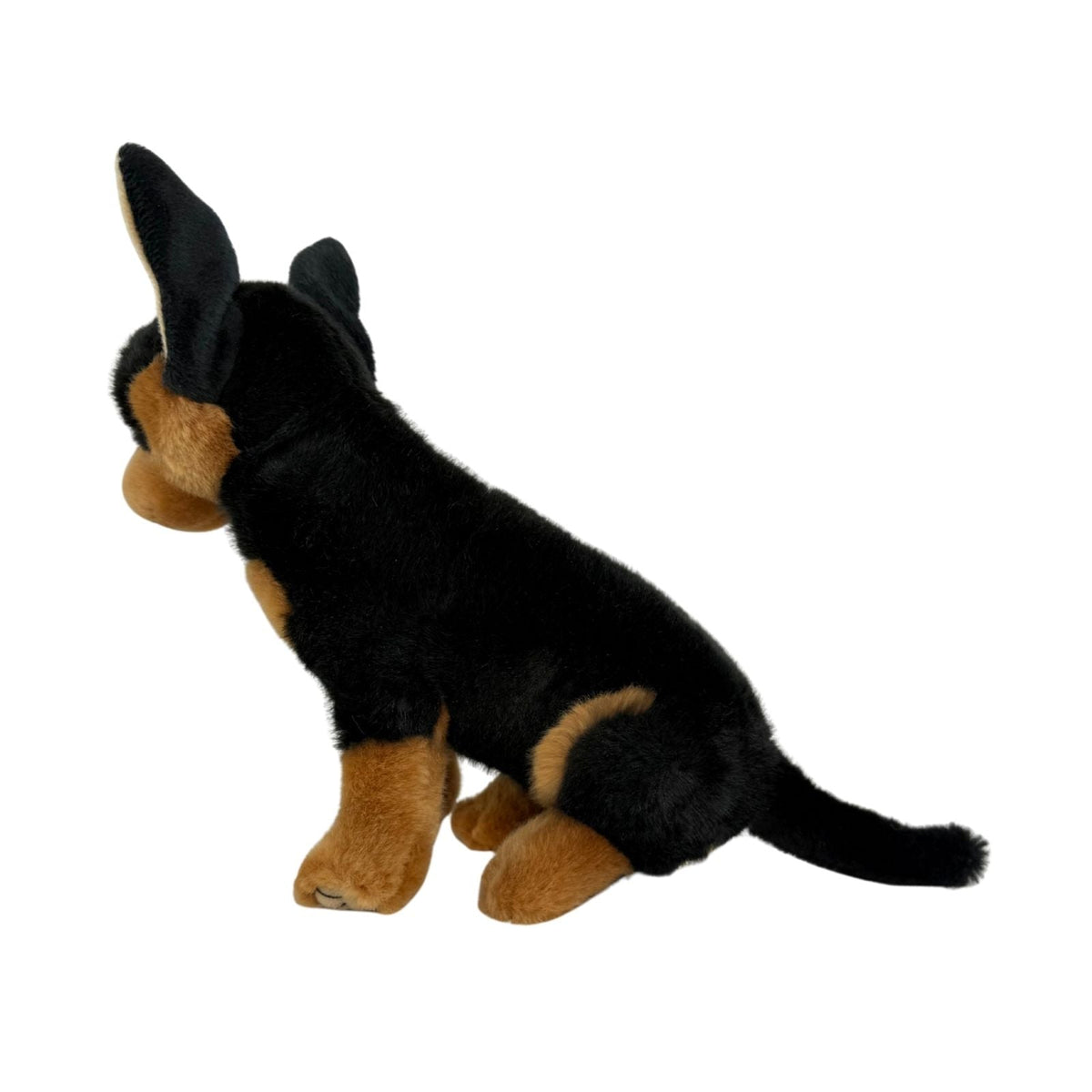 Bocchetta Taco 25cm Sitting Chihuahua Plush Toy - Black/Tan (Realistic Stuffed Animal Dog Gift)
