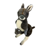 Bocchetta Tess 31cm Red Kangaroo with Joey Plush Toy (Australian Stuffed Animal Souvenir Gift)