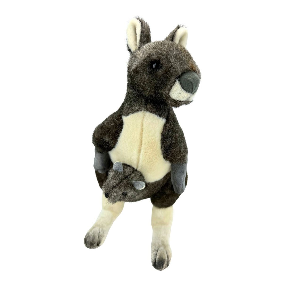 Bocchetta Tess 31cm Red Kangaroo with Joey Plush Toy (Australian Stuffed Animal Souvenir Gift)