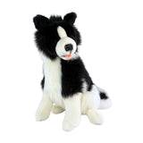 Bocchetta Tommy 35cm Sitting Border Collie Plush Toy (Realistic Stuffed Animal Dog Gift)