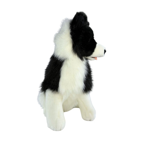 Bocchetta Tommy 35cm Sitting Border Collie Plush Toy (Realistic Stuffed Animal Dog Gift)