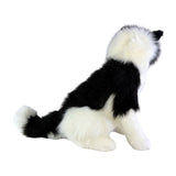 Bocchetta Tommy 35cm Sitting Border Collie Plush Toy (Realistic Stuffed Animal Dog Gift)