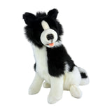 Bocchetta Tommy 35cm Sitting Border Collie Plush Toy (Realistic Stuffed Animal Dog Gift)