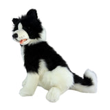 Bocchetta Tommy 35cm Sitting Border Collie Plush Toy (Realistic Stuffed Animal Dog Gift)