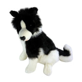 Bocchetta Tommy 35cm Sitting Border Collie Plush Toy (Realistic Stuffed Animal Dog Gift)