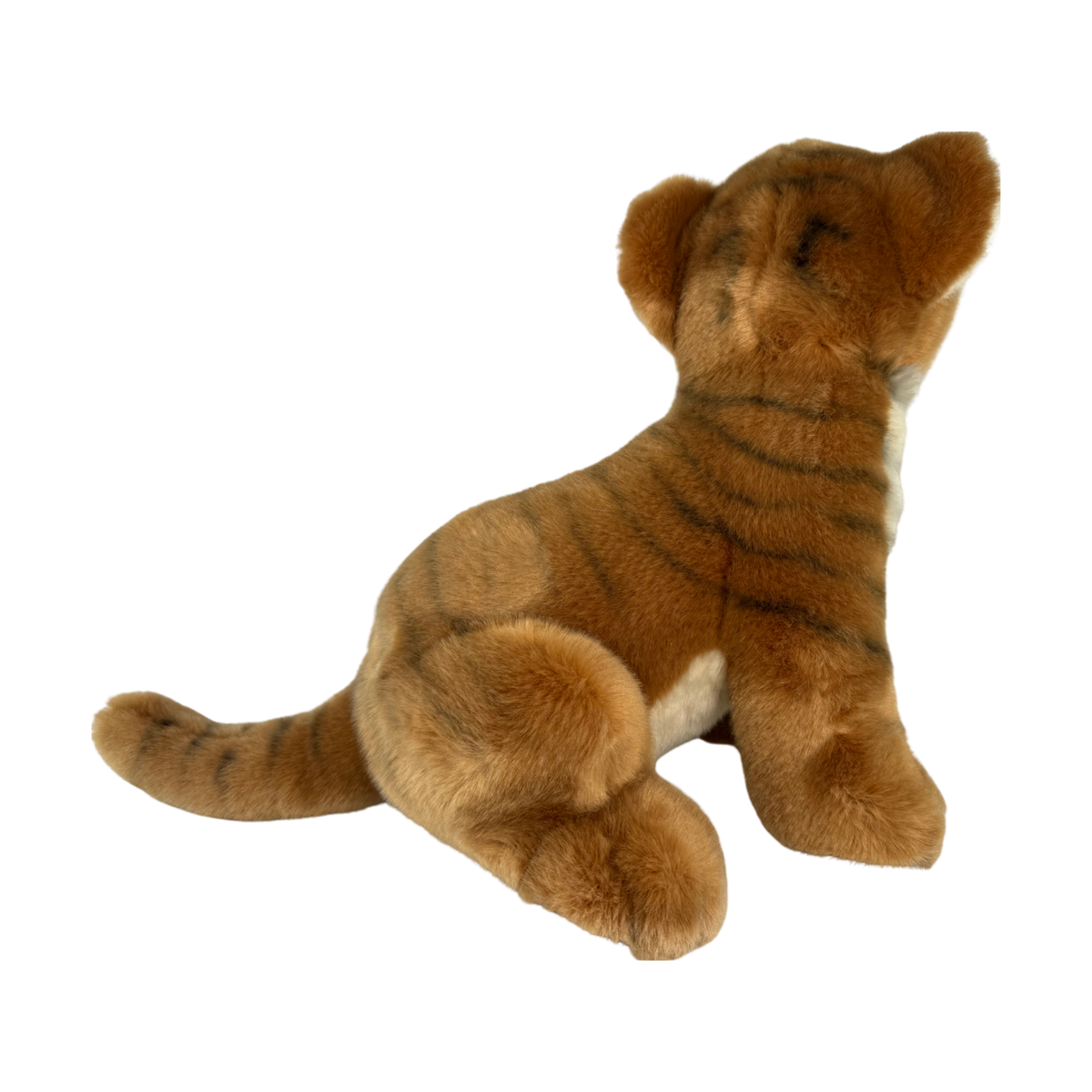 Bocchetta Tony 26cm Sitting Tiger Plush Toy - Brown (Realistic Stuffed Animal Wildlife Gift)