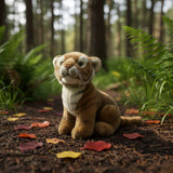 Bocchetta Tony 26cm Sitting Tiger Plush Toy - Brown (Realistic Stuffed Animal Wildlife Gift)